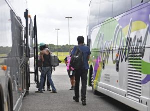 NOLA.com, LAKE CHARLES: Evacuees board buses